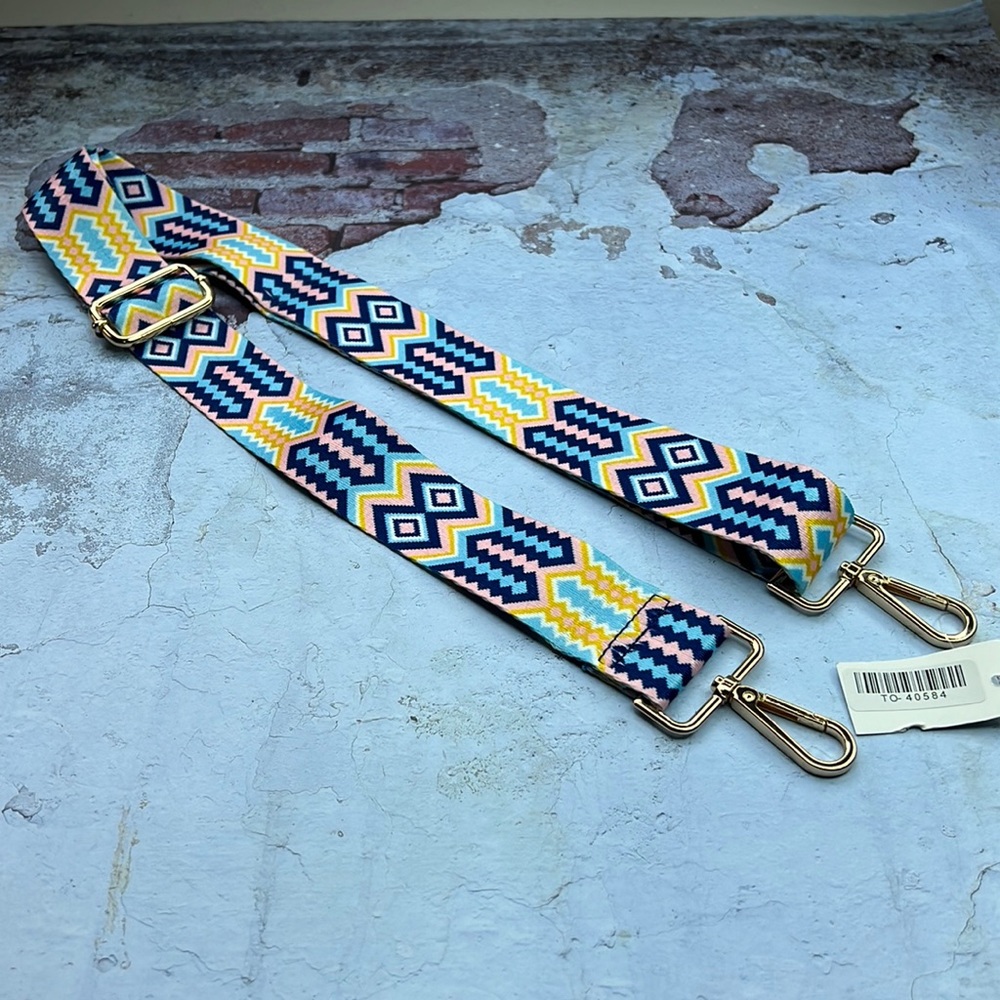 Brand New Guitar Strap Perfect Add to Crossbody Bags or Purse Funky Retro Style - Picture 4 of 7